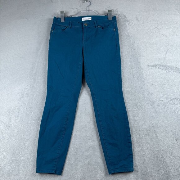 Ann Taylor Loft Modern Skinny Jeans Womens Size 26/2 Low Rise Denim Stretch Blue - Picture 1 of 11